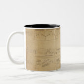 Tasse 2 Couleurs La musique initiale faite sur commande note la (Gauche)