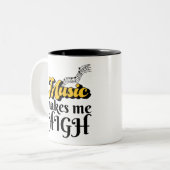 Tasse 2 Couleurs La Musique Me Fait Haut (Devant gauche)