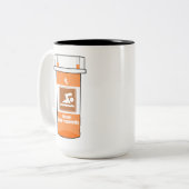 Tasse 2 Couleurs La natation est ma drogue (Devant gauche)