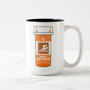 Tasse 2 Couleurs La natation est ma drogue