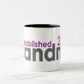 Tasse 2 Couleurs La nouvelle grand-maman a établi 2012 (Centre)