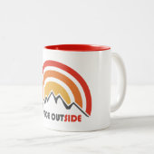 Tasse 2 Couleurs La Paix À L'Extérieur (Devant droit)