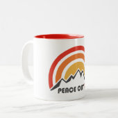 Tasse 2 Couleurs La Paix À L'Extérieur (Devant gauche)