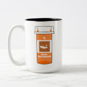 Tasse 2 Couleurs La pêche est ma drogue (Gauche)