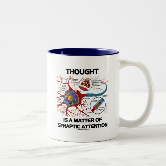 Tasse 2 Couleurs La pensée est une question d'une attention (Droit)