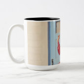 Tasse 2 Couleurs La petite fille du journal du matin (Gauche)