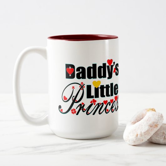 Tasse 2 Couleurs ✔ La petite princesse de papa (Avec donut)
