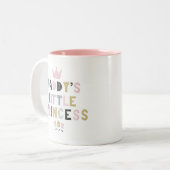 Tasse 2 Couleurs La petite princesse de papa (Devant gauche)