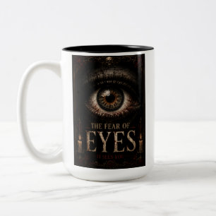 Tasse 2 Couleurs La Peur Des Yeux Gothique Halloween
