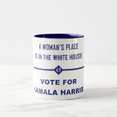 TASSE 2 COULEURS LA PLACE D'UNE FEMME EST DANS... (Centre)