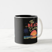 Tasse 2 Couleurs la plage (Devant droit)