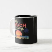 Tasse 2 Couleurs la plage (Devant gauche)