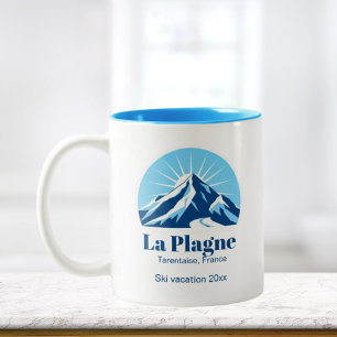 Tasse 2 Couleurs La Plagne France muret de vacances ski