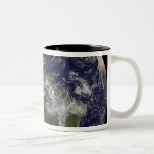 Tasse 2 Couleurs La pleine terre montrant l'Amérique du Nord et de