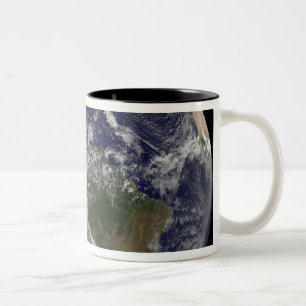 Tasse 2 Couleurs La pleine terre montrant l'Amérique du Nord et de