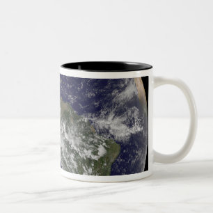 Tasse 2 Couleurs La pleine terre montrant l'Amérique du Nord et de