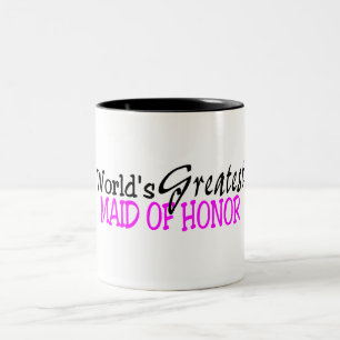 Tasse 2 Couleurs La plus grande domestique des mondes du noir de