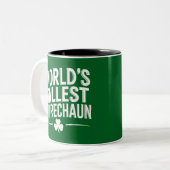 Tasse 2 Couleurs La plus haute journée Leprechaun St. Patrick (Devant gauche)