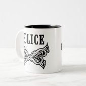 Tasse 2 Couleurs La police tatoue (Devant gauche)