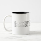 Tasse 2 Couleurs La politique et l'anglais (Gauche)