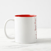 Tasse 2 Couleurs La prière de sérénité dans l'espace rouge (Gauche)