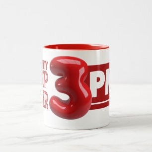 Tasse 2 Couleurs La productivité baisse après 15h - Humour du trava