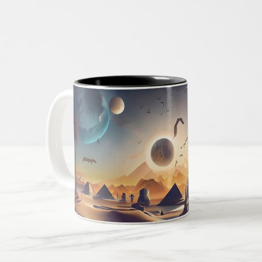 Tasse 2 Couleurs La pyramide (Devant gauche)