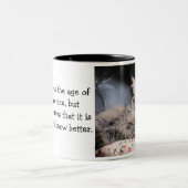 Tasse 2 Couleurs La Race Humaine Devrait Savoir Mieux (Centre)