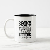 Tasse 2 Couleurs La Réalité Est Surfaite Auteur De Livre (Gauche)