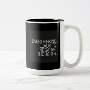 TASSE 2 COULEURS LA RÉFLEXION CONDUIT À LA SAGESSE DES PENSÉES N