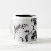 Tasse 2 Couleurs La retraite, éditée 1775 (Devant gauche)