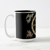 Tasse 2 Couleurs La Roue de la Fortune Tarot (Gauche)
