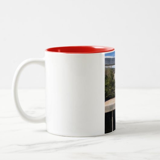 Tasse 2 Couleurs la route 138 du pont (Gauche)