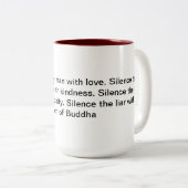 Tasse 2 Couleurs La sagesse de Bouddha (Devant droit)
