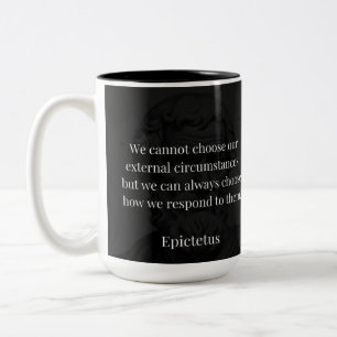 Tasse 2 Couleurs La sagesse d'Epictetus : l'autonomisation par la r