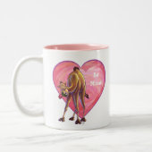 Tasse 2 Couleurs La Saint-Valentin au chameau (Gauche)