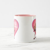Tasse 2 Couleurs La Saint-Valentin au chameau (Centre)
