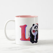 Tasse 2 Couleurs La Saint-Valentin de Panda Bear (Gauche)