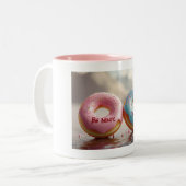 Tasse 2 Couleurs La Saint-Valentin, le beignet (Devant gauche)