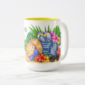 Tasse 2 Couleurs La saison estivale (Devant droit)