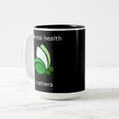 Tasse 2 Couleurs La santé mentale compte (Devant gauche)