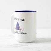 Tasse 2 Couleurs La Science d'art de statistiques de la (Devant gauche)