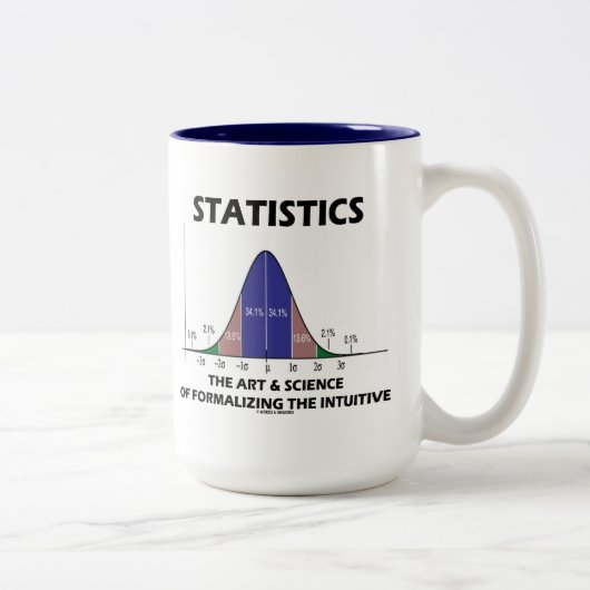 Tasse 2 Couleurs La Science d'art de statistiques de la (Droit)
