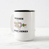 Tasse 2 Couleurs La science est dans mes gènes Biologie La réplicat (Devant gauche)