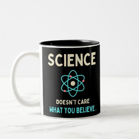 Tasse 2 Couleurs la science se fiche de ce que vous croyez (Gauche)