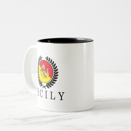 Tasse 2 Couleurs La Sicile Classico (Devant gauche)