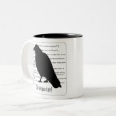 Tasse 2 Couleurs La silhouette de Raven (Devant gauche)
