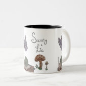 Tasse 2 Couleurs La société est un mensonge (Devant droit)