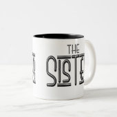 TASSE 2 COULEURS "LA SOEUR" (Devant droit)