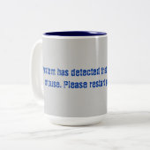 Tasse 2 Couleurs La souris a déplacé le code d'erreur (Devant gauche)